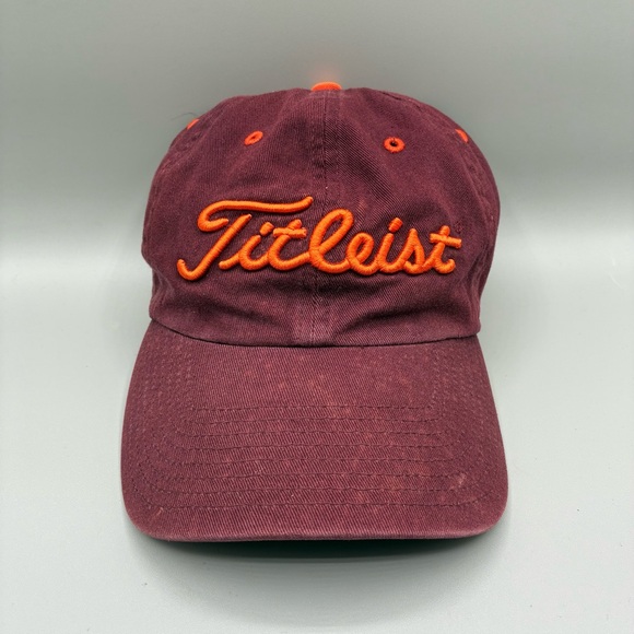 Titleist Other - Virginia Tech Hokies Titleist Adult OSFM Maroon Orange NCAA Strapback Cap Hat
